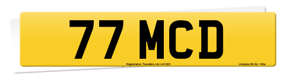 Registration number 77 MCD